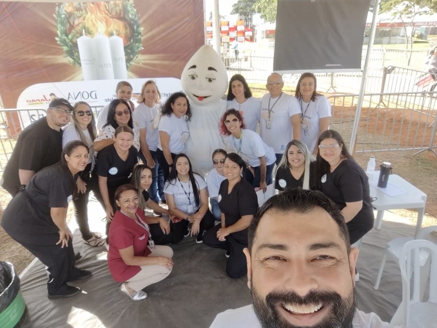 A campanha de vacinação também foi reforçada durante a celebração religiosa | Foto: Arquivo pessoal